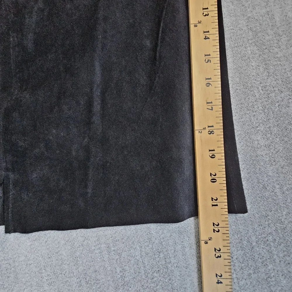 Provence D'amore Women's Black Suede Leather Capri Sz 8‎